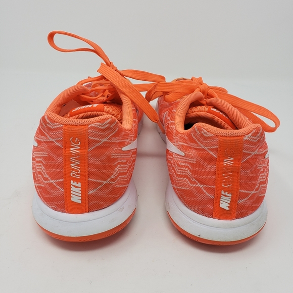 Nike Womans Size 7 Orange White Running Shoe FLAW Read Description - Picture 8 of 16